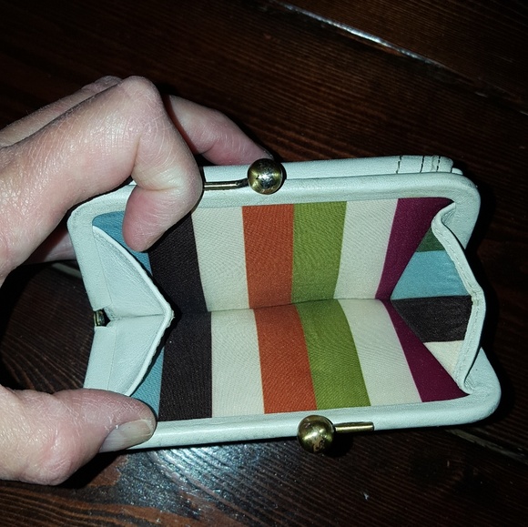 SOLD! Coach Vachetta Leather Kiss Lock Wallet 65th - Picture 3 of 5